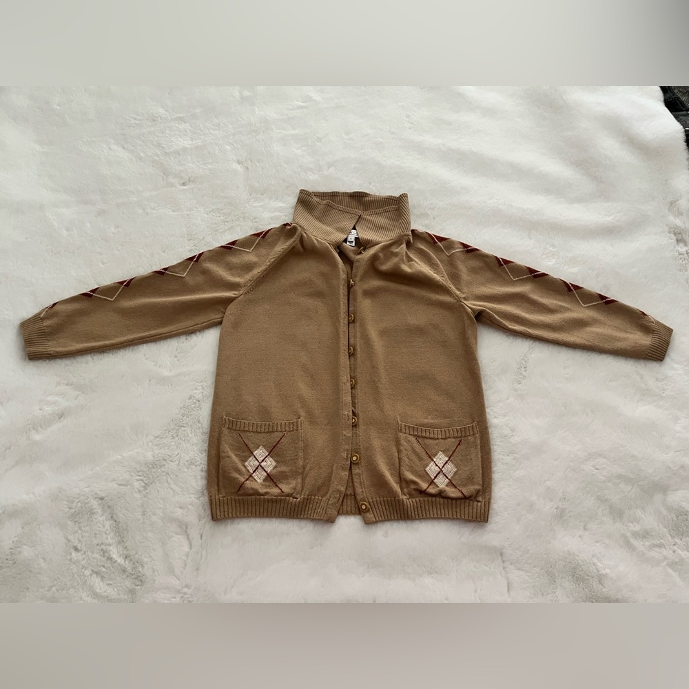 ST JOHN -SPORT- Jersey Knit Cardigan W/ Pockets and Knit Shell
